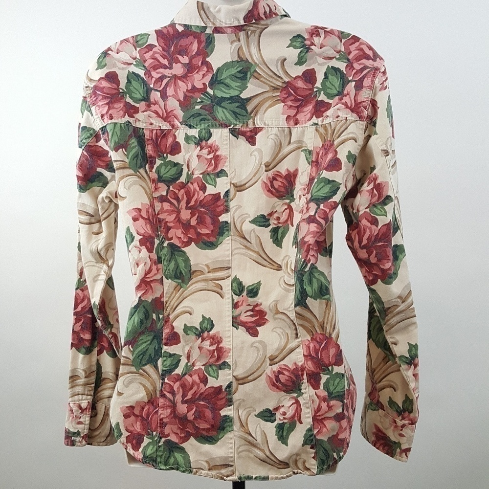 GUESS FLORAL PRINT TOP - Picture 4 of 7
